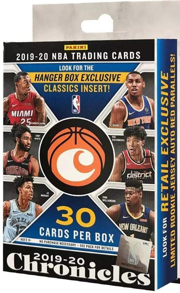 2019 20 Panini Chronicles NBA Basketball HANGER Box 30 Cards Bx