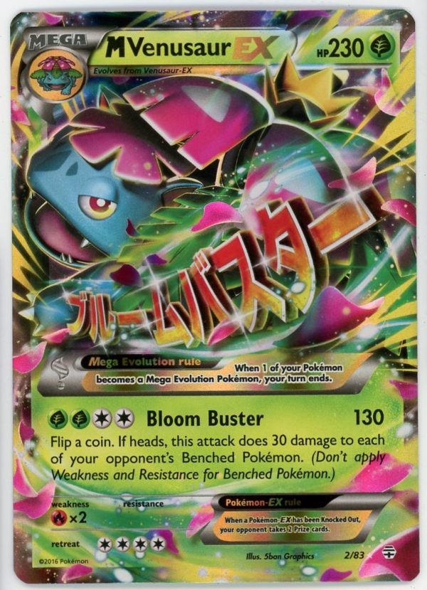 M Venusaur EX Pokemon XY Generations Ultra Rare Holo 2 83 Froggers