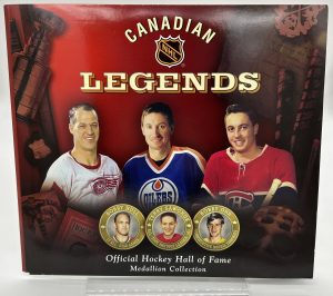 2004 NHL Canadian Legends Medallion Set With Album