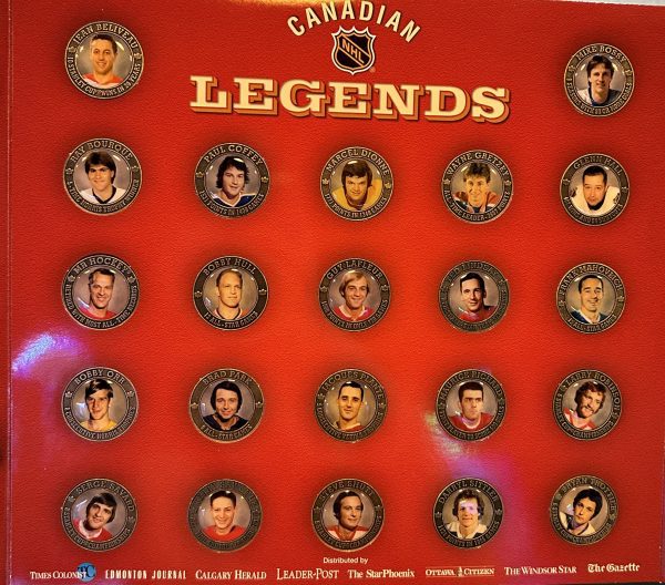 2004 NHL Canadian Legends Medallion Set With Album