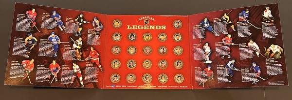 2004 NHL Canadian Legends Medallion Set With Album