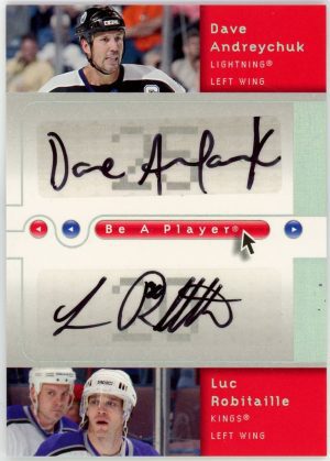 Andreychuk, Robitaille 2005-06 UD Be A Player Dual Auto #D-AR