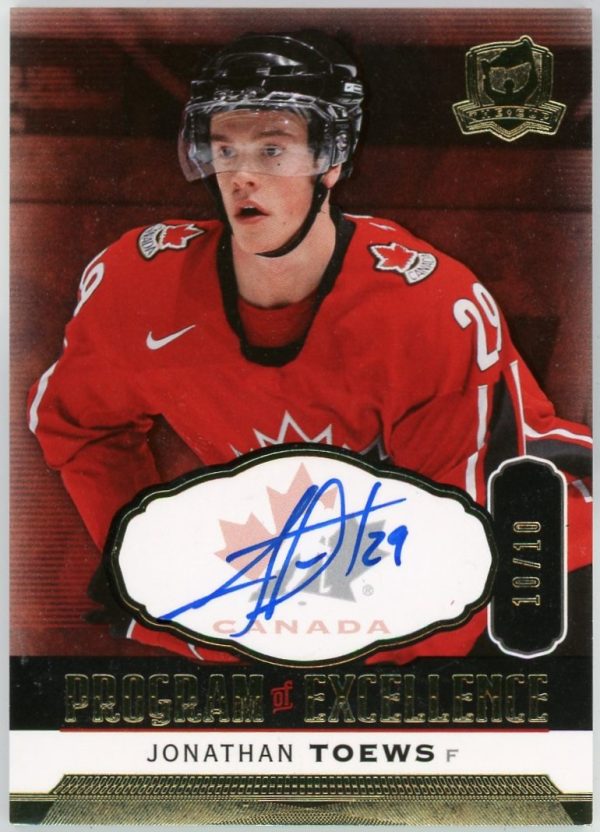 Jonathan Toews 2014-15 UD The Program Of Excllence Auto /10 #POE-TO
