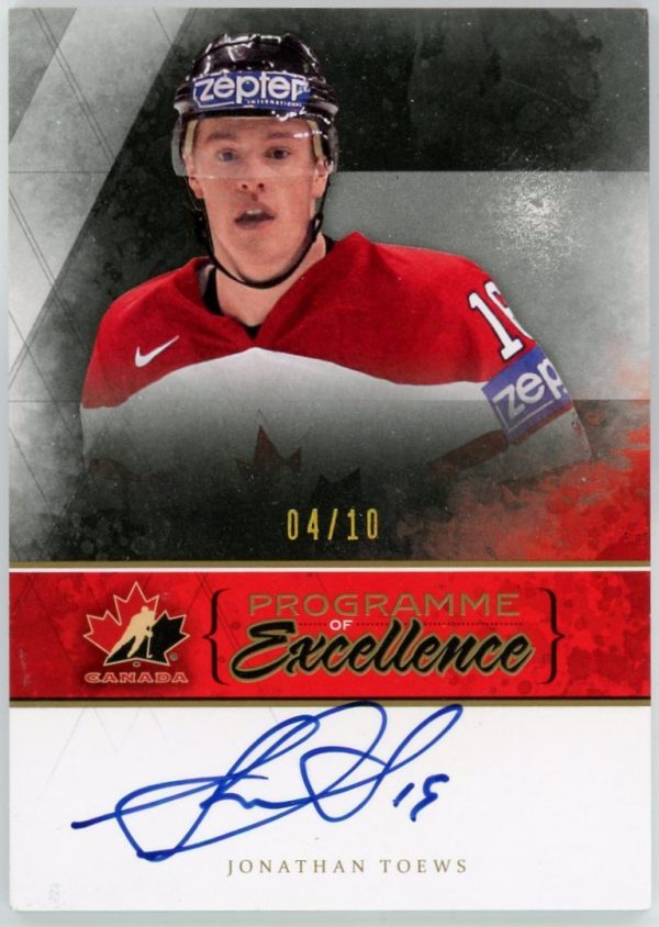 Jonathan Toews 2010-11 UD The Program Of Excllence Auto /10 #PE-TO