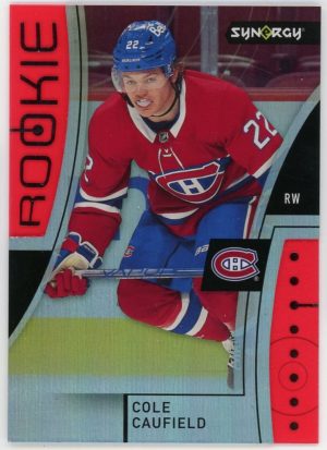 Cole Caufield 2021-22 Upper Deck Synergy Red (Unscratched) Rookie Card #99