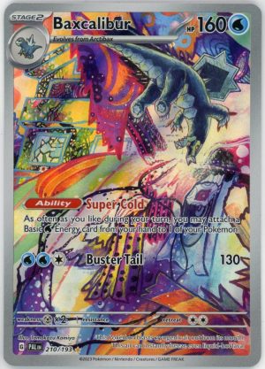 Baxcalibur Pokemon Scarlet & Violet Paldea Evolved Illustration Alt Art 210/193