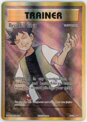 Brock Grit Pokemon Evolutions XY Full Art Ultra Rare 107/108