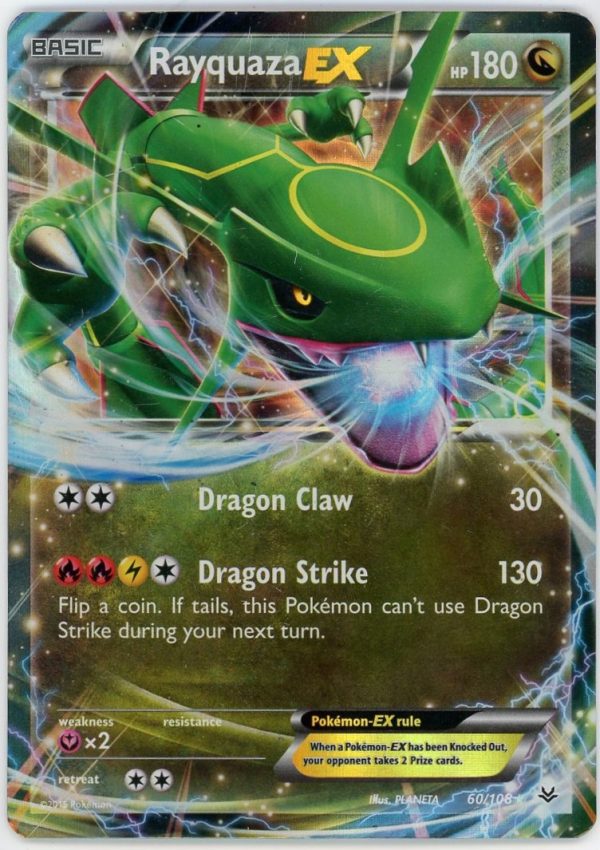 Rayquaza EX Pokemon Roaring Skies Ultra Rare 60/108