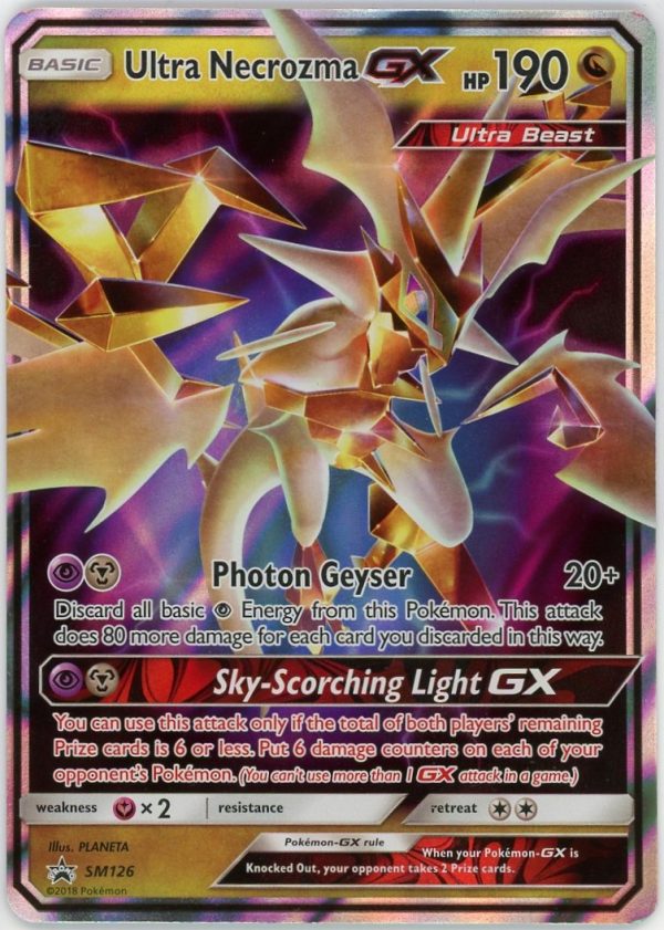 Ultra Necrozma GX Pokemon Sun & Moon Black Star Promo SM126