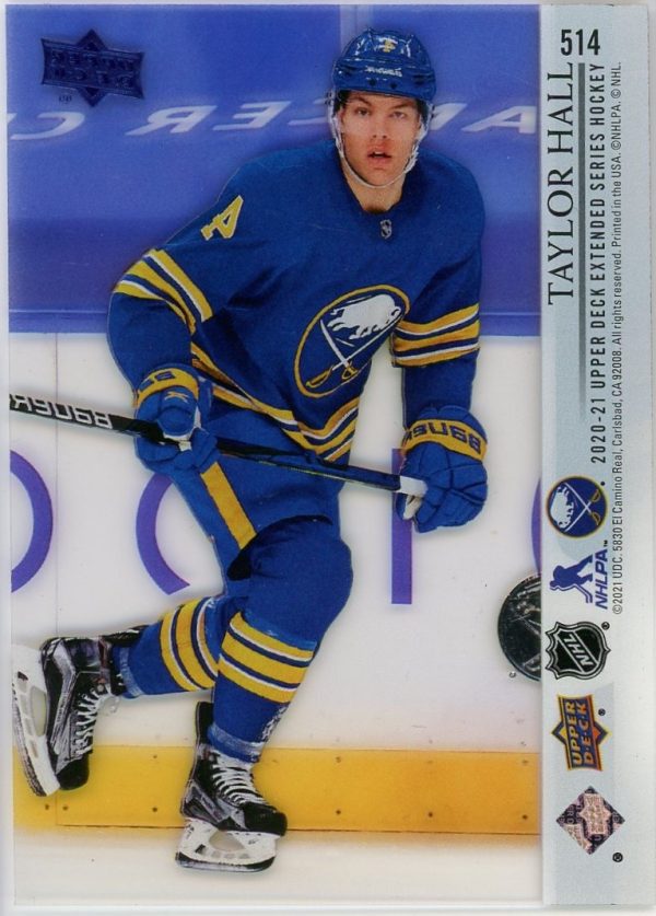Taylor Hall 2020-21 Upper Deck Extended Series Clear Cut Exclusives #514