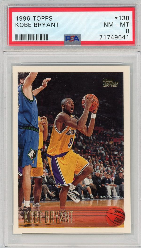 1996 Kobe Bryant Topps Rookie Card #138 PSA 8