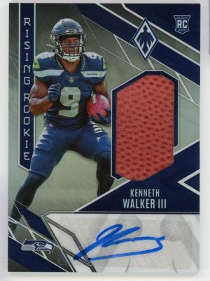 2022 Kenneth Walker III Rising Rookie Patch Auto RC /149 #RMS-KW