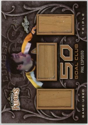 Phil Esposito 2016 Leaf Lumber Kings Game Used Stick /12 #GC-41 JERSEY NUMBERED