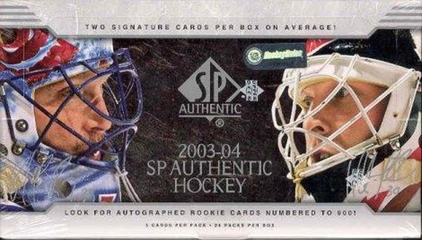 2003-04 Upper Deck SP Authentic Hockey Hobby Box Sealed