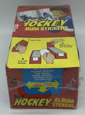 Vintage 1982 Topps Hockey Album Stickers Box