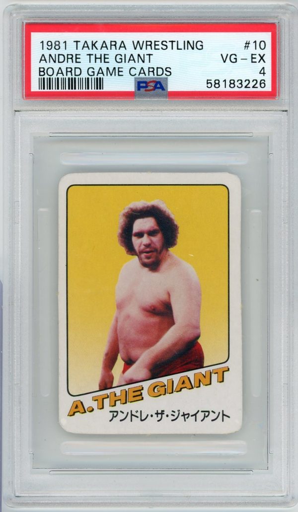 1981 Andre The Giant Takara Wrestling PSA 4 Rookie Card #10
