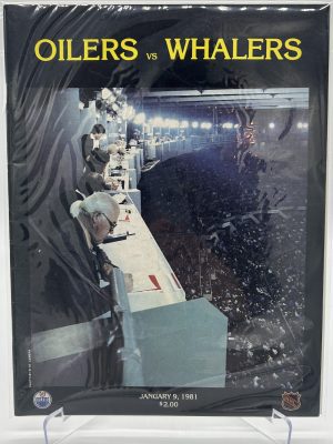 Edmonton Oilers Official Magazine Program January 9, 1981 VS Whalers