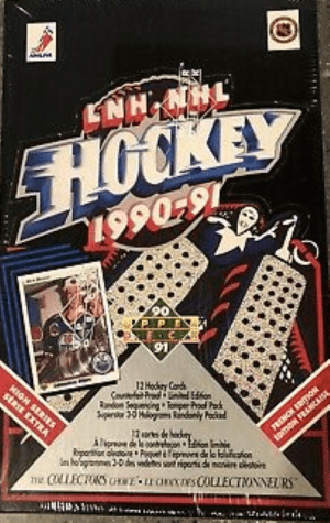 1990-91 UPPER DECK Hockey "High Series" FRENCH Sealed Box