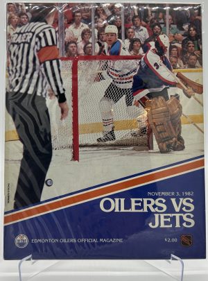 Edmonton Oilers Official Magazine Program November 3, 1982 VS Jets