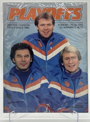 Edmonton Oilers Official Magazine Program Smythe Divison Semi-Finals 1983 VS Jets