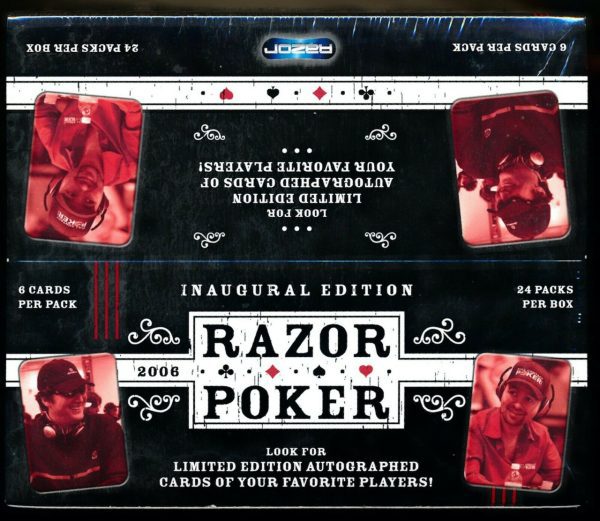 2006 Razor POKER INAUGURAL EDITION Trading Card Box Sealed