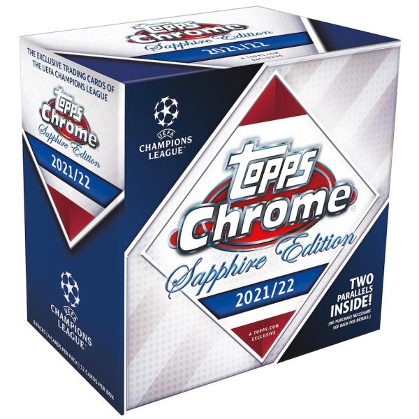 2021-22 Topps UEFA Champions League Chrome Sapphire Soccer Hobby Box
