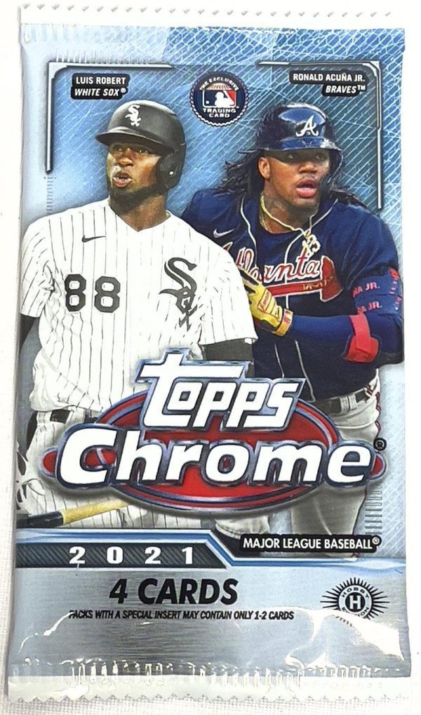 2021 Topps Chrome Baseball Cards - 1 Pack