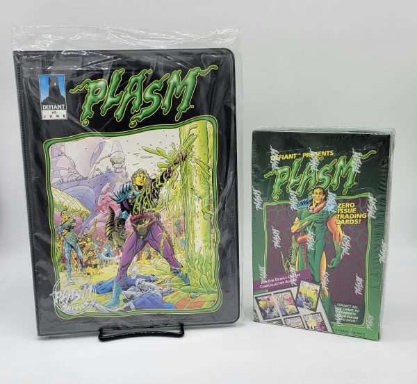 Defiant Presents Plasm Zero Issue Trading Cards Sealed Box with Binder!