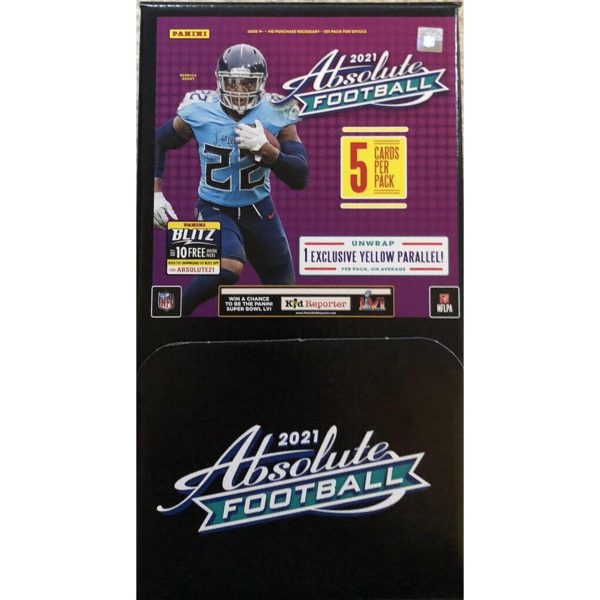 2021 Panini Absolute Football 48-Pack Gravity Feed Box Sealed