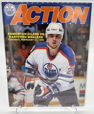 Edmonton Oilers Official Magazine Program February 21, 1989 VS Whalers