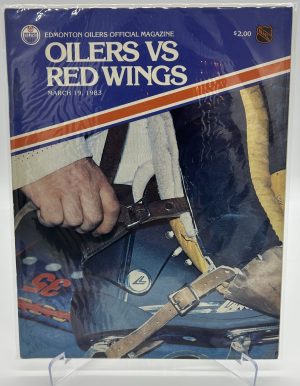 Edmonton Oilers Official Magazine March 19, 1983 VS Red Wings