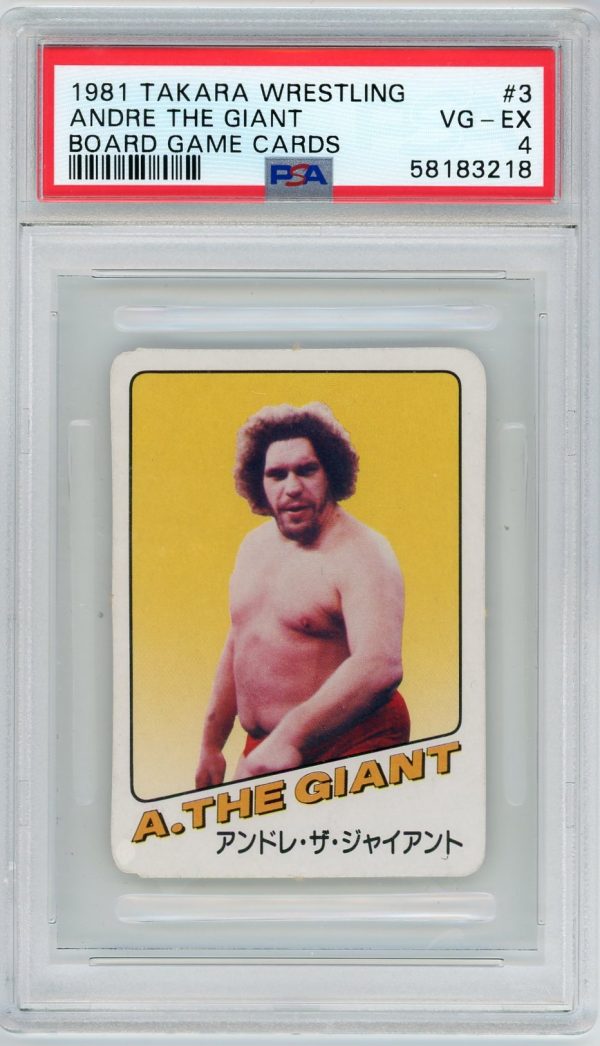 1981 Andre The Giant Takara Wrestling PSA 4 Rookie Card #3