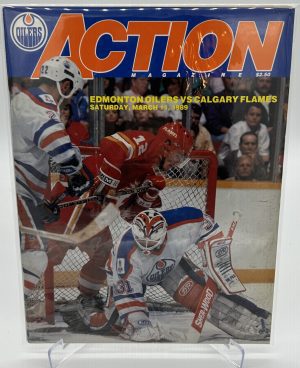 Edmonton Oilers Official Magazine Program March 11 1989 VS Flames