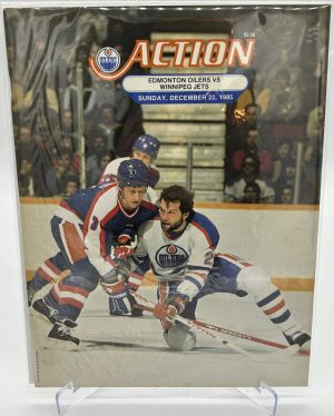 Edmonton Oilers Official Magazine Program December 22 1985 VS Jets