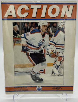 Edmonton Oilers Official Magazine Program December 19 1987 VS Whalers