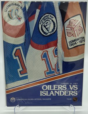 Edmonton Oilers Official Magazine Program January 30 1983 VS Islanders
