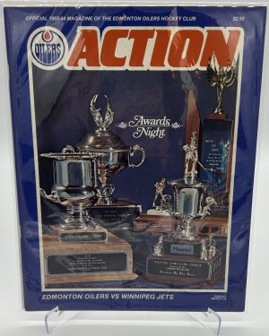 Edmonton Oilers Official Magazine Program March 25 1983 VS Jets