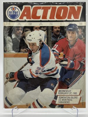 Edmonton Oilers Official Magazine Program February 27 1985 VS Canadiens