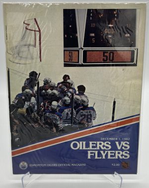 Edmonton Oilers Official Magazine Program December 1, 1982 VS Flyers