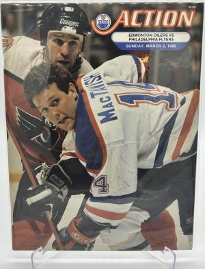 Edmonton Oilers Official Magazine Program March 2, 1986 VS Flyers