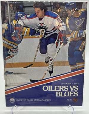 Edmonton Oilers Official Magazine Program December 7, 1982 VS Blues