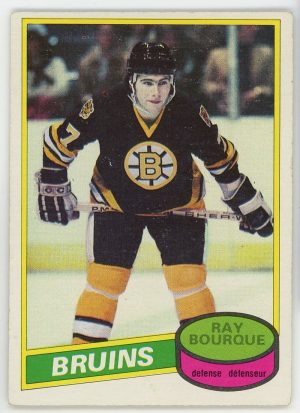 Ray Bourque Bruins 1980-81 O-Pee-Chee RC Rookie Card #140