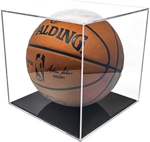 BallQube Grandstand Basketball Display Case - Black Base