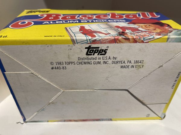 1983 Topps 25¢ Baseball Album Stickers Box Unopened