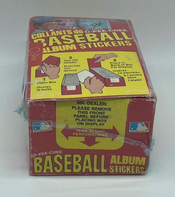 1982 OPC 20¢ Baseball Album Stickers Box
