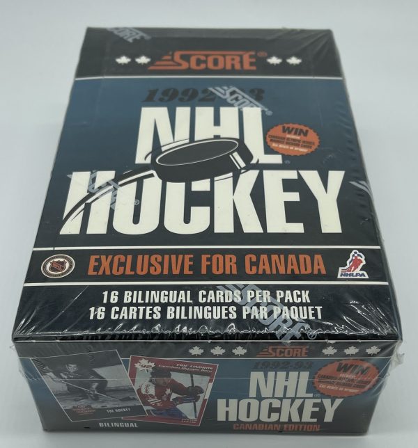1992-93 Score Hockey Canadian Edition Factory Sealed Box
