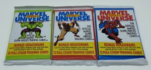 3 x 1991 Marvel Universe Series 2 Sealed Packs (GRB)