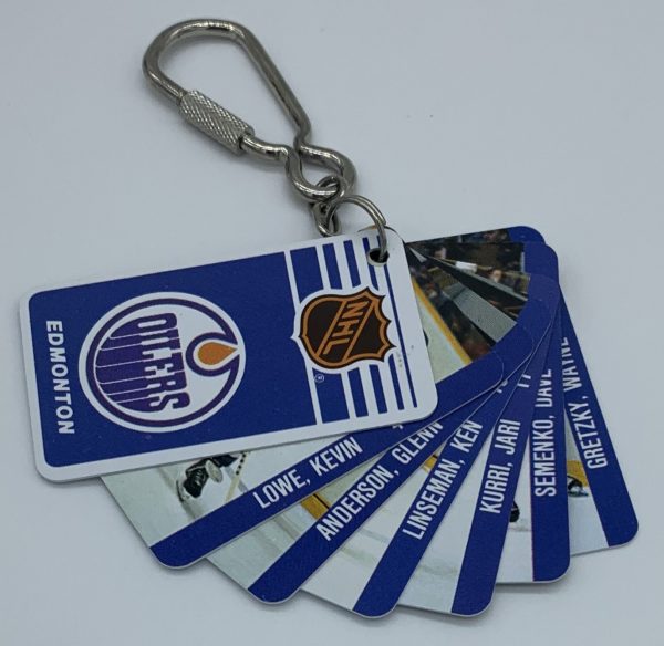 1983 Oilers Souhaits NHL Collection Keychain Cards