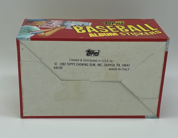 1982 Topps 20¢ Baseball Album Stickers Box Unopened