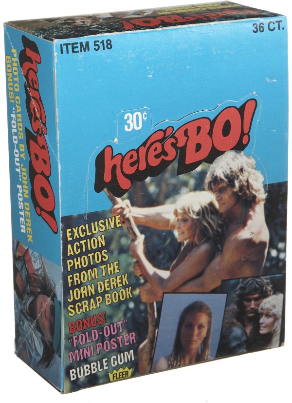 Here's Bo! (Bo Derek) Trading Cards Wax Pack Box (Fleer, 1981)